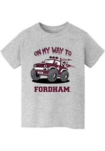 Vive La Fete Fordham Rams Youth Grey On My Way Short Sleeve T-Shirt