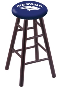 Nevada Wolf Pack Round Cushion Maple Pub Stool - Brown