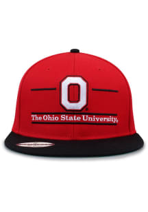 2T Split Bar Wool Ohio State Buckeyes Mens Snapback - Red