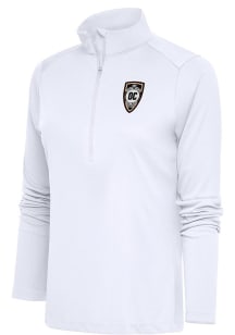 Antigua Orange County SC Womens White Tribute Qtr Zip