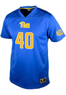 Amah Agwu Genuine Collective Mens Blue Pitt Panthers NIL Football Jersey