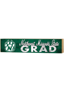 KH Sports Fan Northwest Missouri State Bearcats 3x13 Block Sign Grad Sign - Green