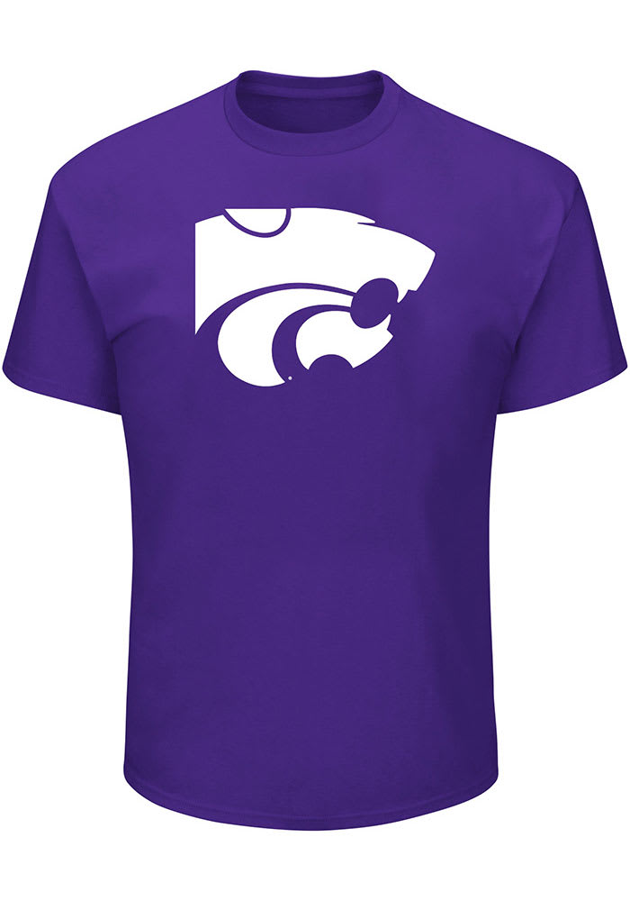 K-State Wildcats Mens Purple Logo Big and Tall T-Shirt
