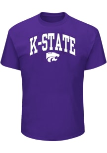 K-State Wildcats Mens Purple Primary Logo Big and Tall T-Shirt