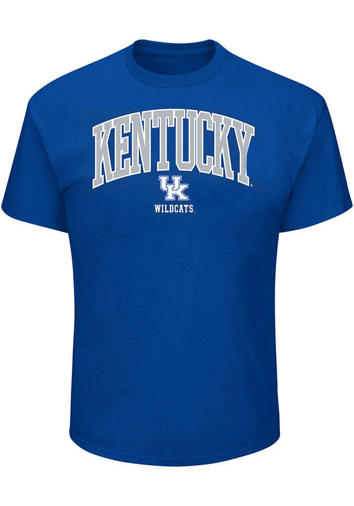 Kentucky Wildcats Mens Blue Arch Mascot Big and Tall T-Shirt