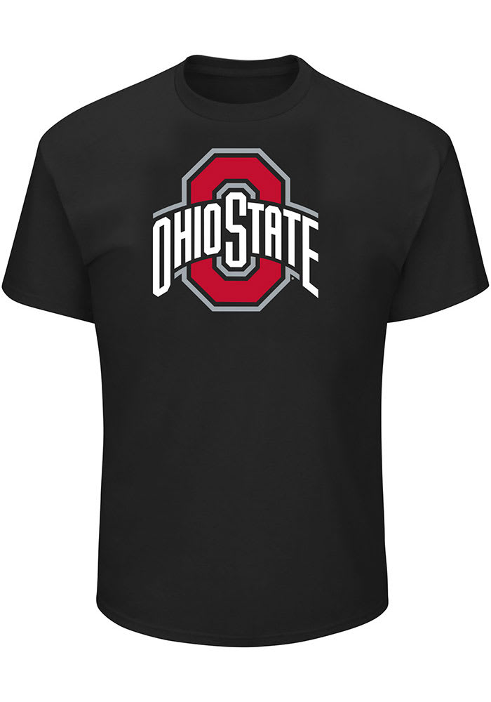 Ohio State Buckeyes Mens Primary Logo Big and Tall T-Shirt - BLACK