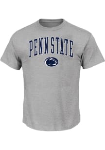 Penn State Nittany Lions Mens Grey Arch Mascot Big and Tall T-Shirt