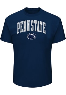 Penn State Nittany Lions Mens Navy Blue Arch Mascot Big and Tall T-Shirt
