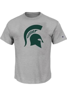 Michigan State Spartans Mens Grey Primary Logo Big and Tall T-Shirt