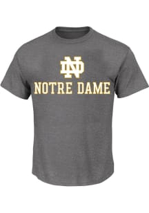 Notre Dame Fighting Irish Mens Charcoal Name Drop Big and Tall T-Shirt