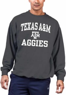 Texas A&amp;M Aggies Mens Charcoal Number One Big and Tall Crew Sweatshirt
