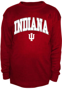 Indiana Hoosiers Mens Crimson Thermal Big and Tall Long Sleeve T-Shirt