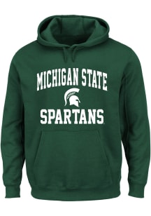 Michigan State Spartans Mens Green Team Fleece Big and Tall Hooded Sweatshirt