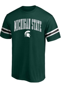 Michigan State Spartans Mens Green Arm Piece Knit Big and Tall T-Shirt