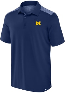 Michigan Wolverines Navy Blue Contrast Big and Tall Polo