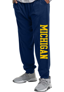 Michigan Wolverines Mens Navy Blue Poly Fleece Jogger Big and Tall Sweatpants