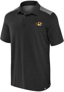 Missouri Tigers Mens Black Contrast Big and Tall Polos Shirt