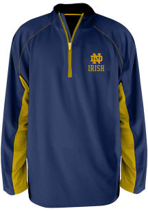 Notre Dame Fighting Irish Mens Navy Blue Side Panel Big and Tall 1/4 Zip Pullover
