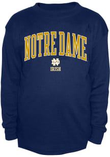 Notre Dame Fighting Irish Mens Navy Blue Thermal Big and Tall Long Sleeve T-Shirt