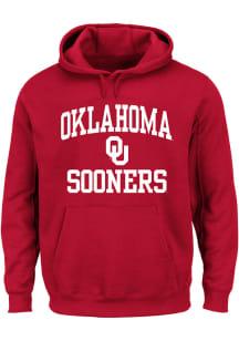 Oklahoma Sooners Mens Cardinal Team Fleece Big and Tall Hooded Sweatshirt