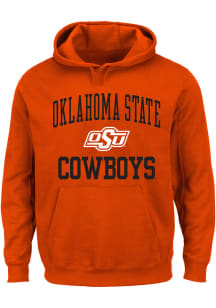 Oklahoma State Cowboys Mens Orange Team Fleece Big and Tall Hooded Sweatshirt