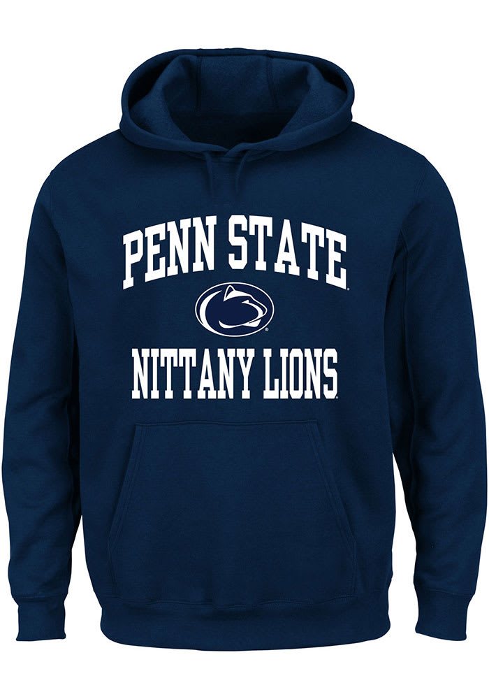 Penn State Nittany Lions Mens Navy Blue Team Fleece Big and Tall Hooded Sweatshirt