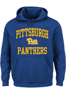 Pitt Panthers Mens Blue Team Fleece Big and Tall Hooded Sweatshirt