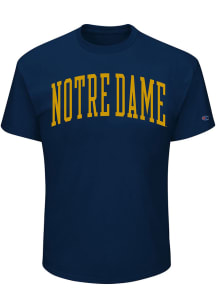 Notre Dame Fighting Irish Mens Navy Blue Arch Name Big and Tall T-Shirt