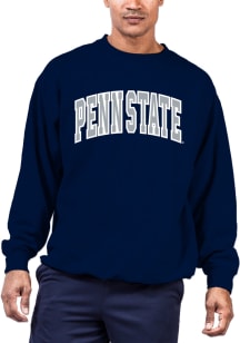 Penn State Nittany Lions Mens Navy Blue Arch Twill Big and Tall Crew Sweatshirt