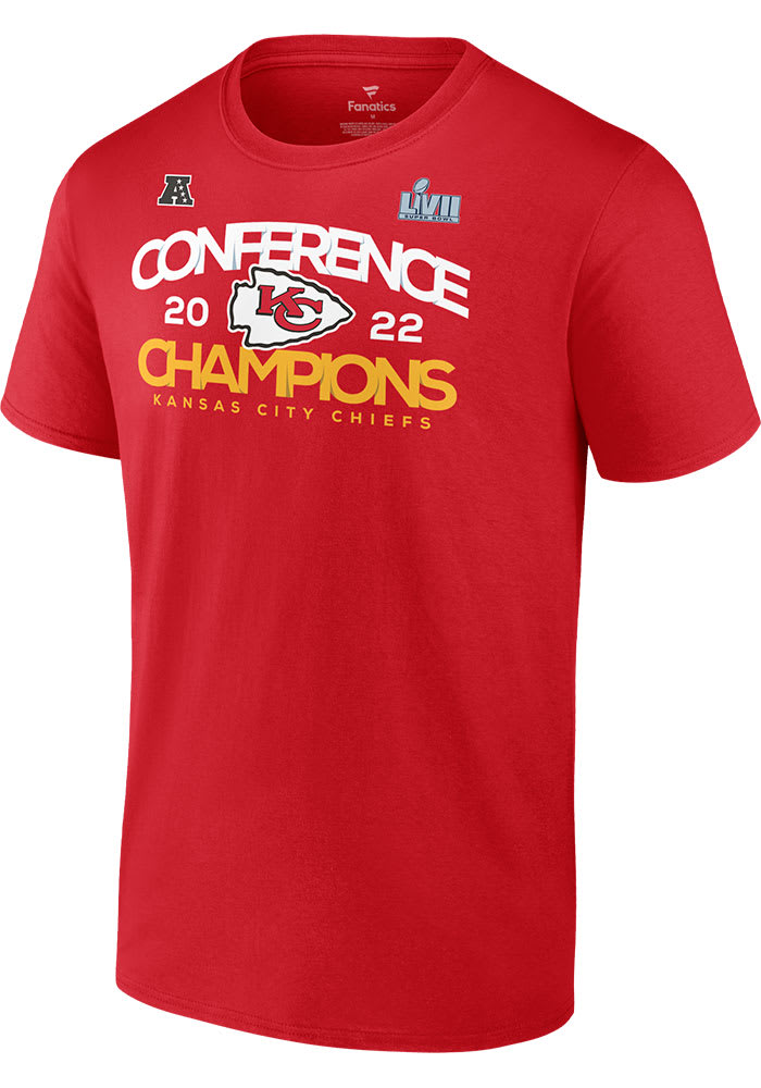 Fanatics Branded Red Kansas City Chiefs 2022 AFC Champions Shadow Cast Big & Tall T-Shirt