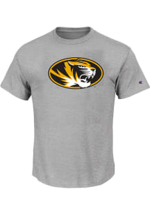 Missouri Tigers Mens Grey Primary Logo Big and Tall T-Shirt