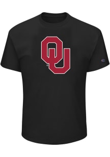 Oklahoma Sooners Mens Black Primary Logo Big and Tall T-Shirt