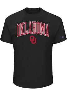 Oklahoma Sooners Mens Black Arch Mascot Big and Tall T-Shirt