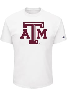 Texas A&amp;M Aggies Mens White Primary Logo Big and Tall T-Shirt
