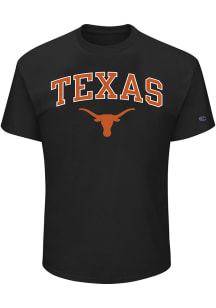 Texas Longhorns Mens Black Arch Mascot Big and Tall T-Shirt