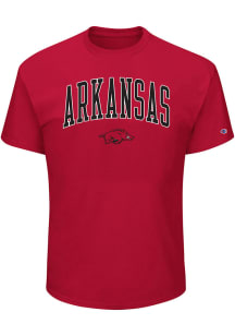 Arkansas Razorbacks Mens Crimson Arch Big and Tall T-Shirt