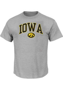 Iowa Hawkeyes Mens Grey Arch Big and Tall T-Shirt