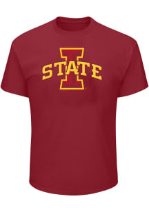 Iowa State Cyclones Mens Cardinal Primary Logo Big and Tall T-Shirt