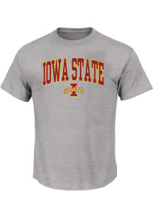 Iowa State Cyclones Mens Grey Arch Big and Tall T-Shirt