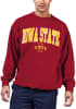 Iowa State Cyclones Mens Grey Primary Logo Big and Tall Crew Sweatshirt