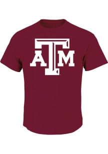 Texas A&amp;M Aggies Mens Maroon Primary Logo Big and Tall T-Shirt