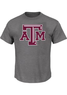 Texas A&amp;M Aggies Mens Charcoal Primary Logo Big and Tall T-Shirt
