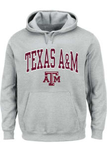 Texas A&amp;M Aggies Mens Grey Arch Big and Tall Hooded Sweatshirt