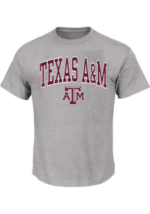 Texas A&amp;M Aggies Mens Grey Arch Big and Tall T-Shirt