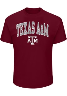 Texas A&amp;M Aggies Mens Maroon Arch Big and Tall T-Shirt