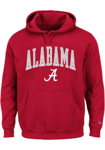 Alabama Crimson Tide Mens Crimson ARCH Big and Tall Hooded Sweatshirt