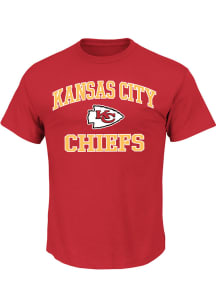 Kansas City Chiefs Mens Red Heart And Soul Big and Tall T-Shirt