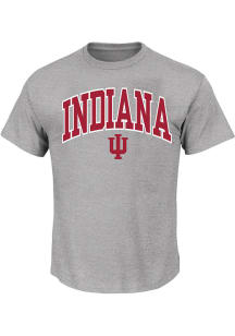 Indiana Hoosiers Mens Grey Arch Big and Tall T-Shirt