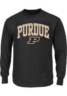 Purdue Boilermakers Mens Black Arch Big and Tall Long Sleeve T-Shirt