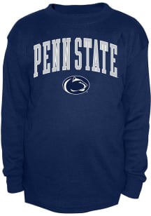 Mens Navy Blue Penn State Nittany Lions Thermal Big and Tall Long Sleeve T-Shirt